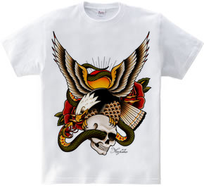 Old School Eagle&Snake&Skull 