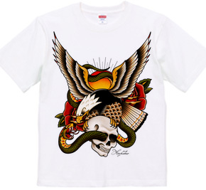 Old School Eagle&Snake&Skull 