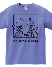 Knitting is bliss (crochet)line drawing.ver